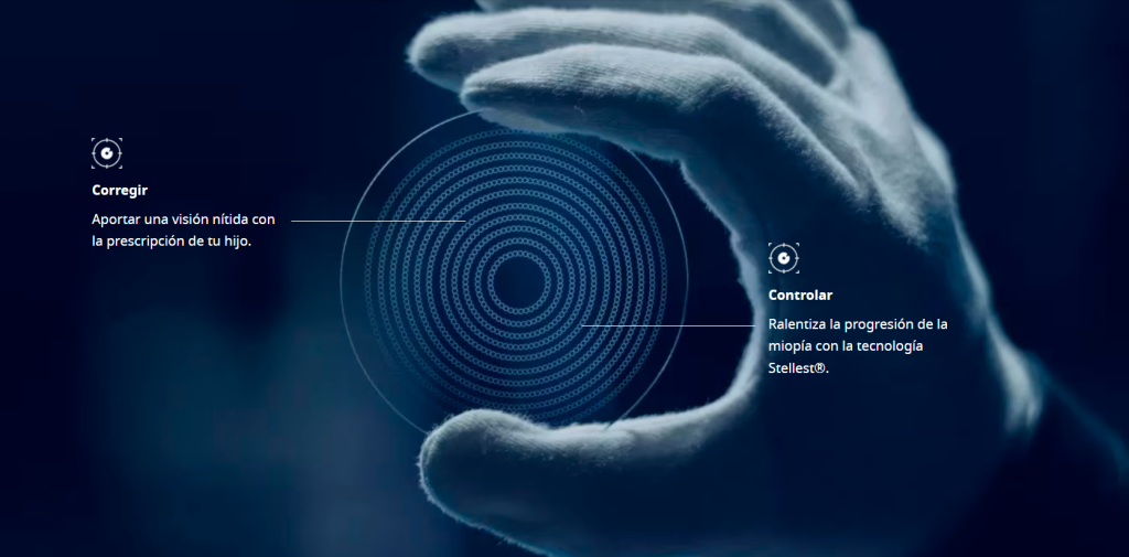 ralentizar miopía infantil, lentes stellest de essilor, tecnología essilor, óptica diagonal
